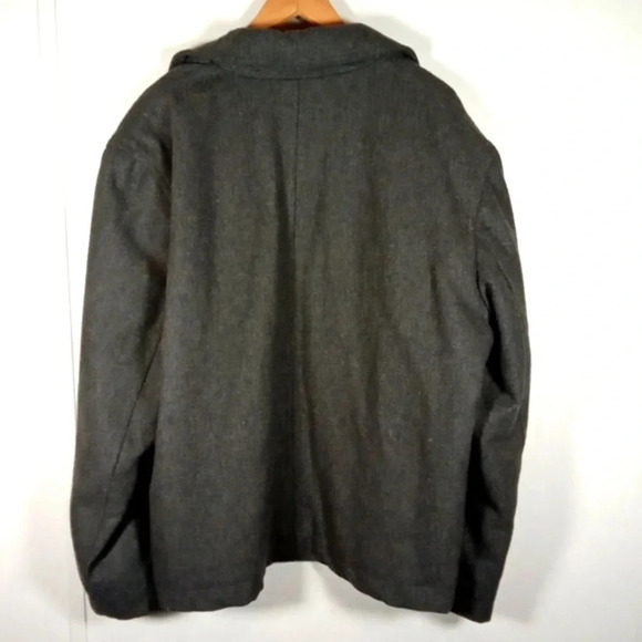 Steve & Barry's the wool mammoth jacket size gray plea coat 2X large  lined - Picture 6 of 6